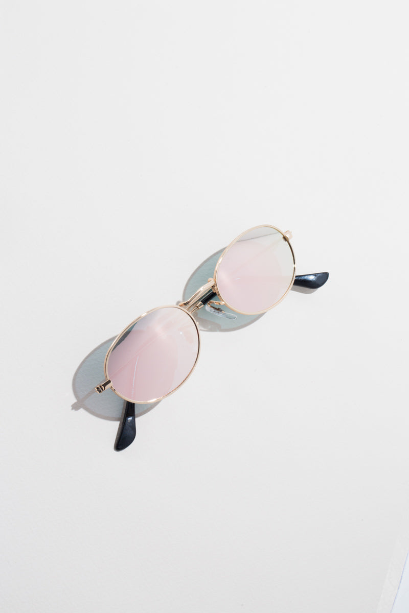 On Tempo Oval Sunglasses | Mirrored Rose