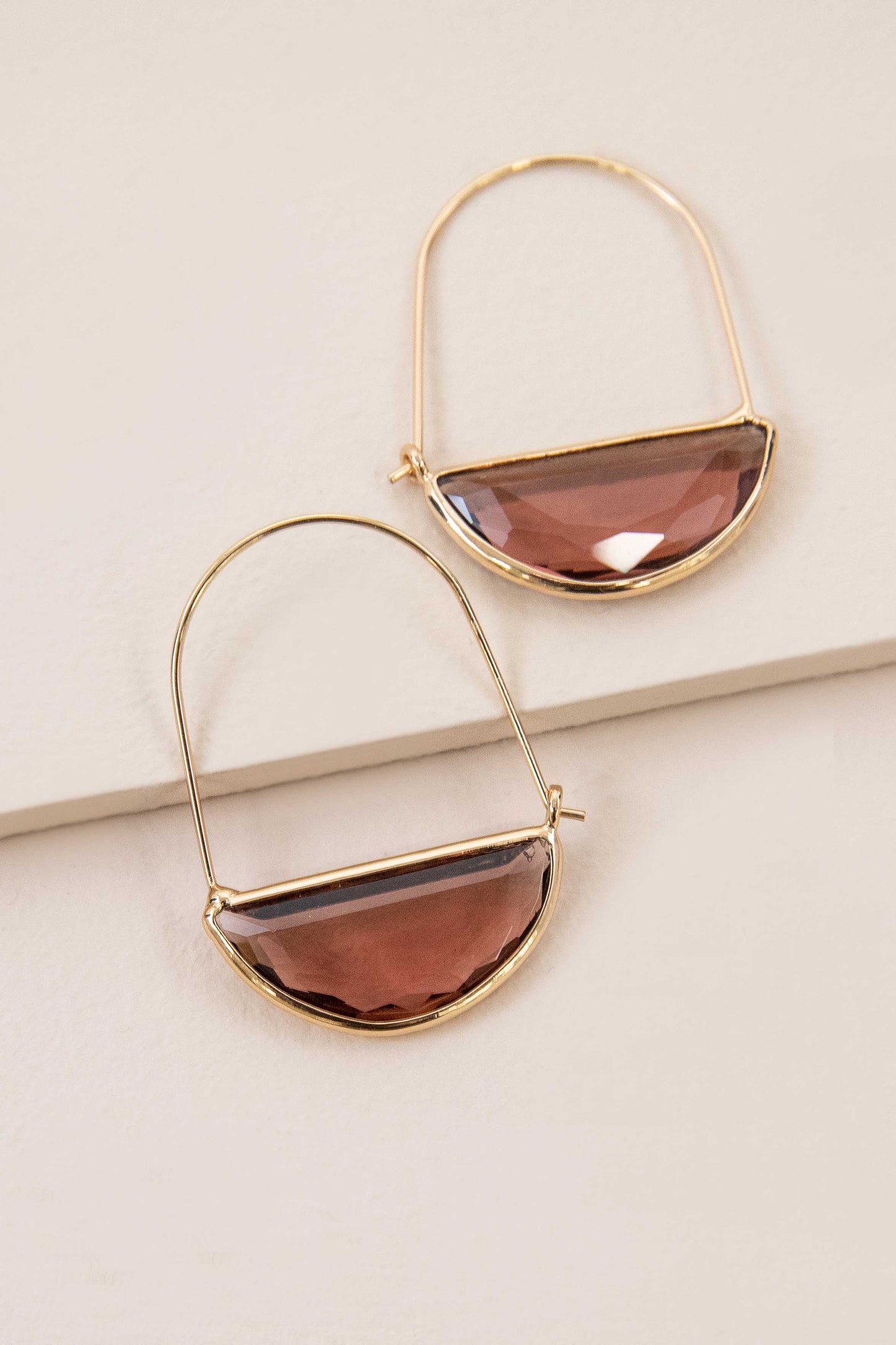 Glacier Hoop Earrings | Wine