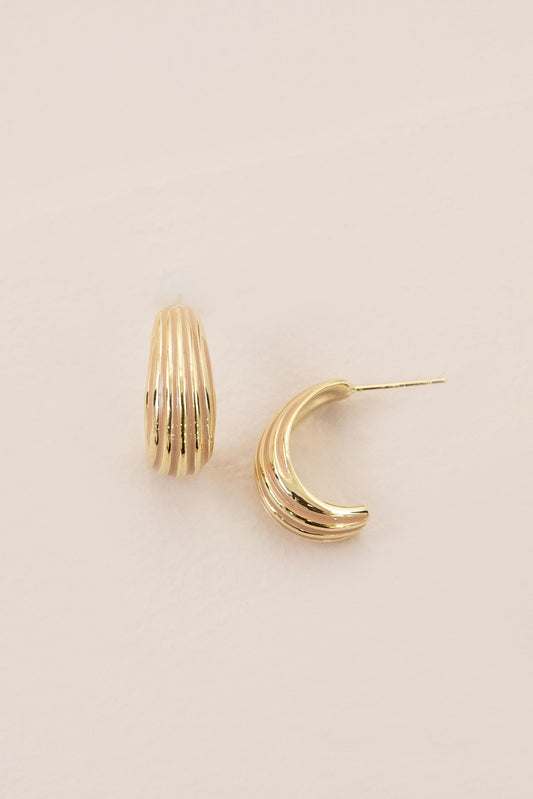 Calico Curved Earrings