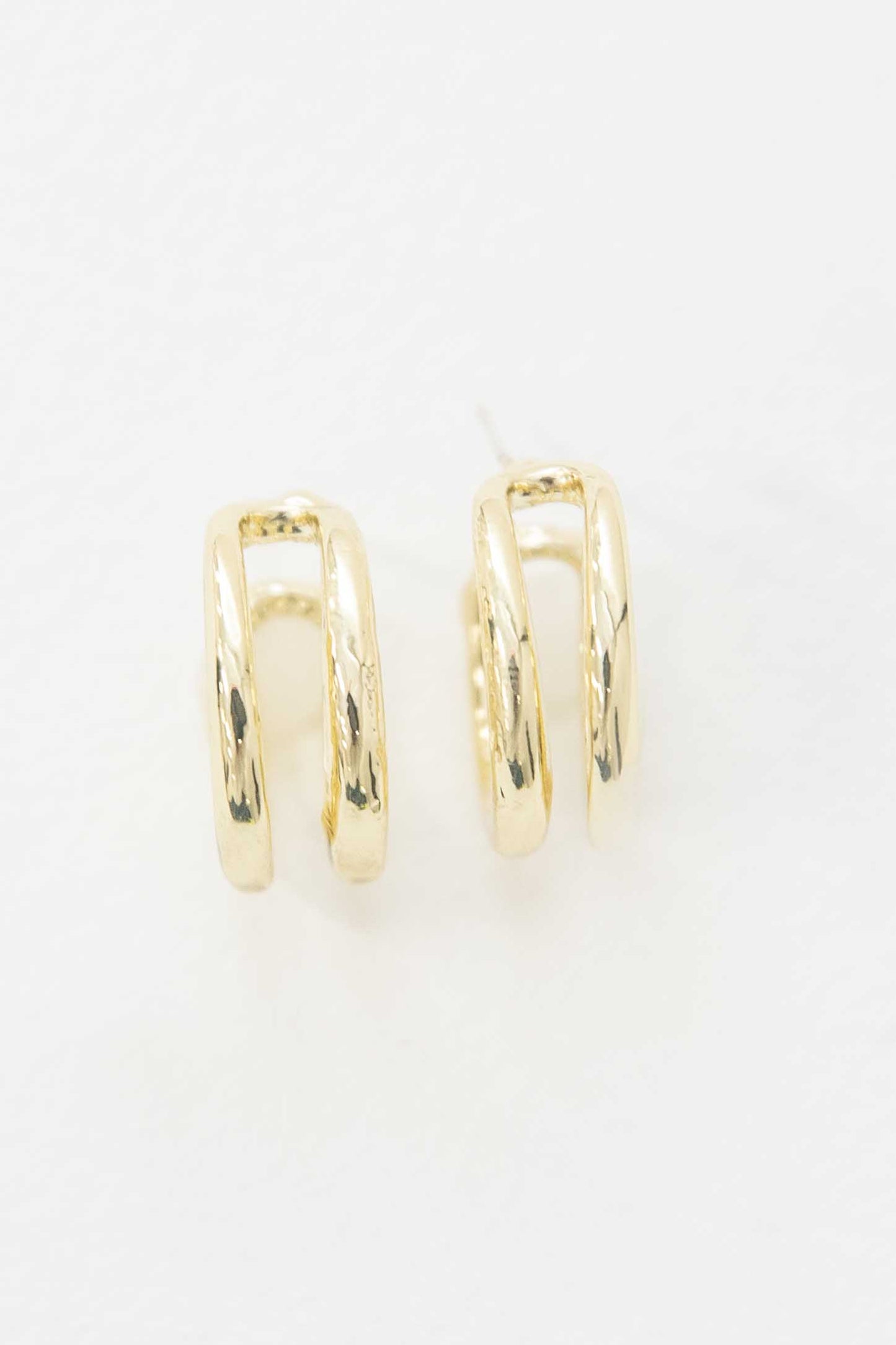 Duple Hoop Earrings | Gold