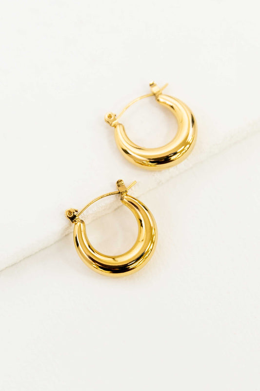 Simple Hoop Earrings | Gold
