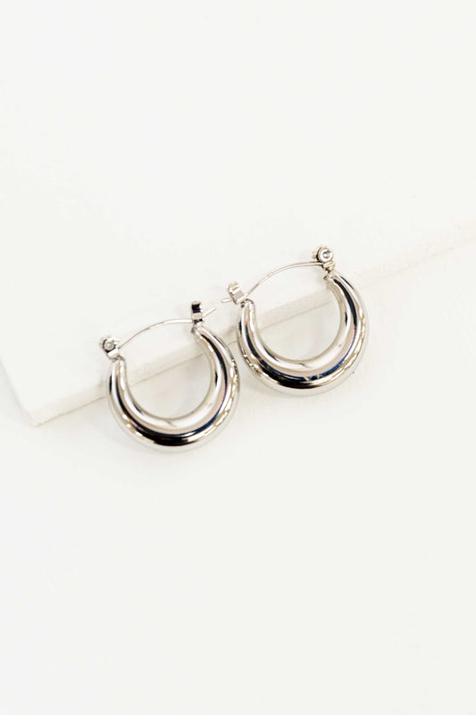 Simple Hoop Earrings | Silver
