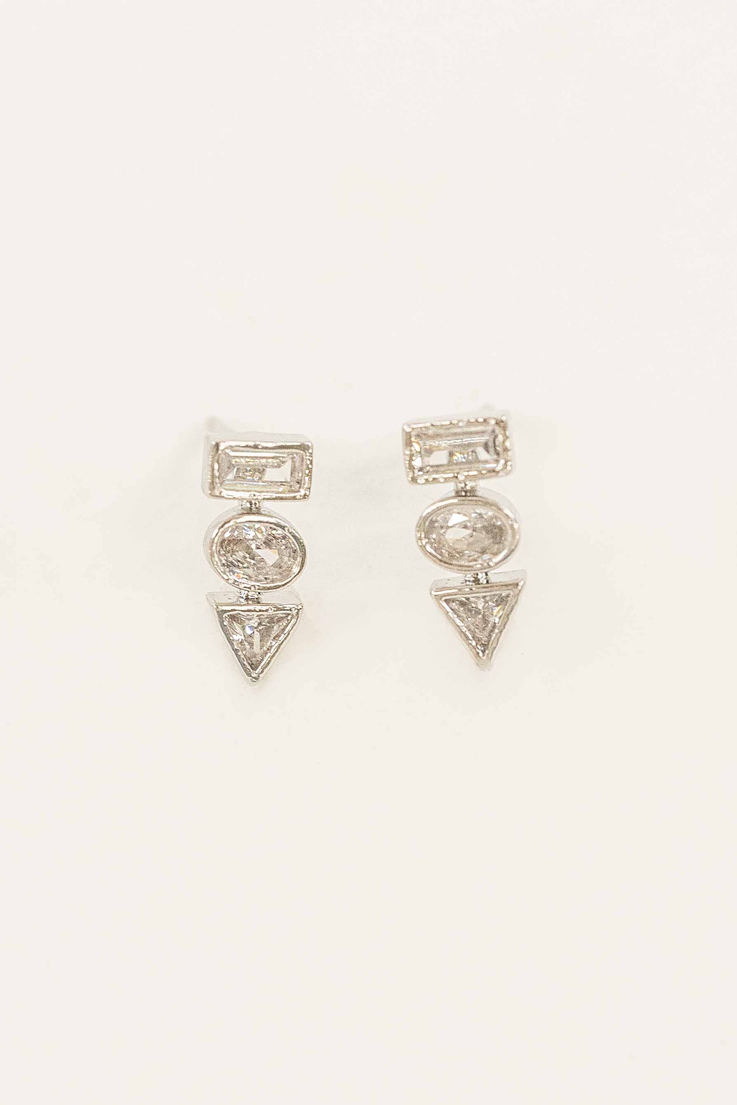 Stacker Stud Earrings | Silver