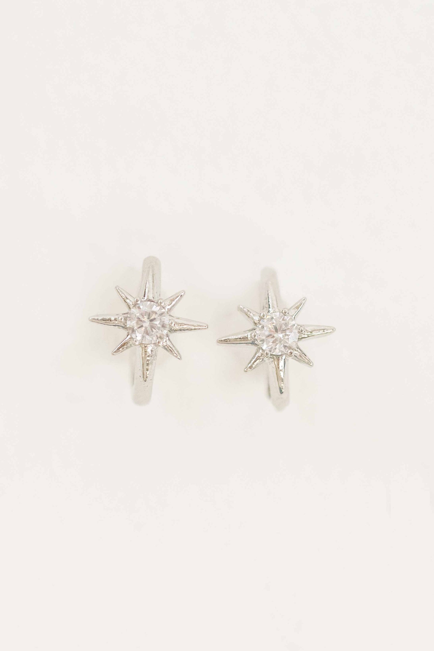 True North Hoop Earrings | Silver