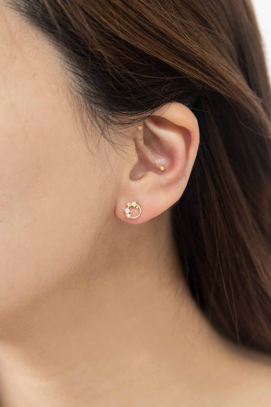 Coronal Stud Earrings | Gold