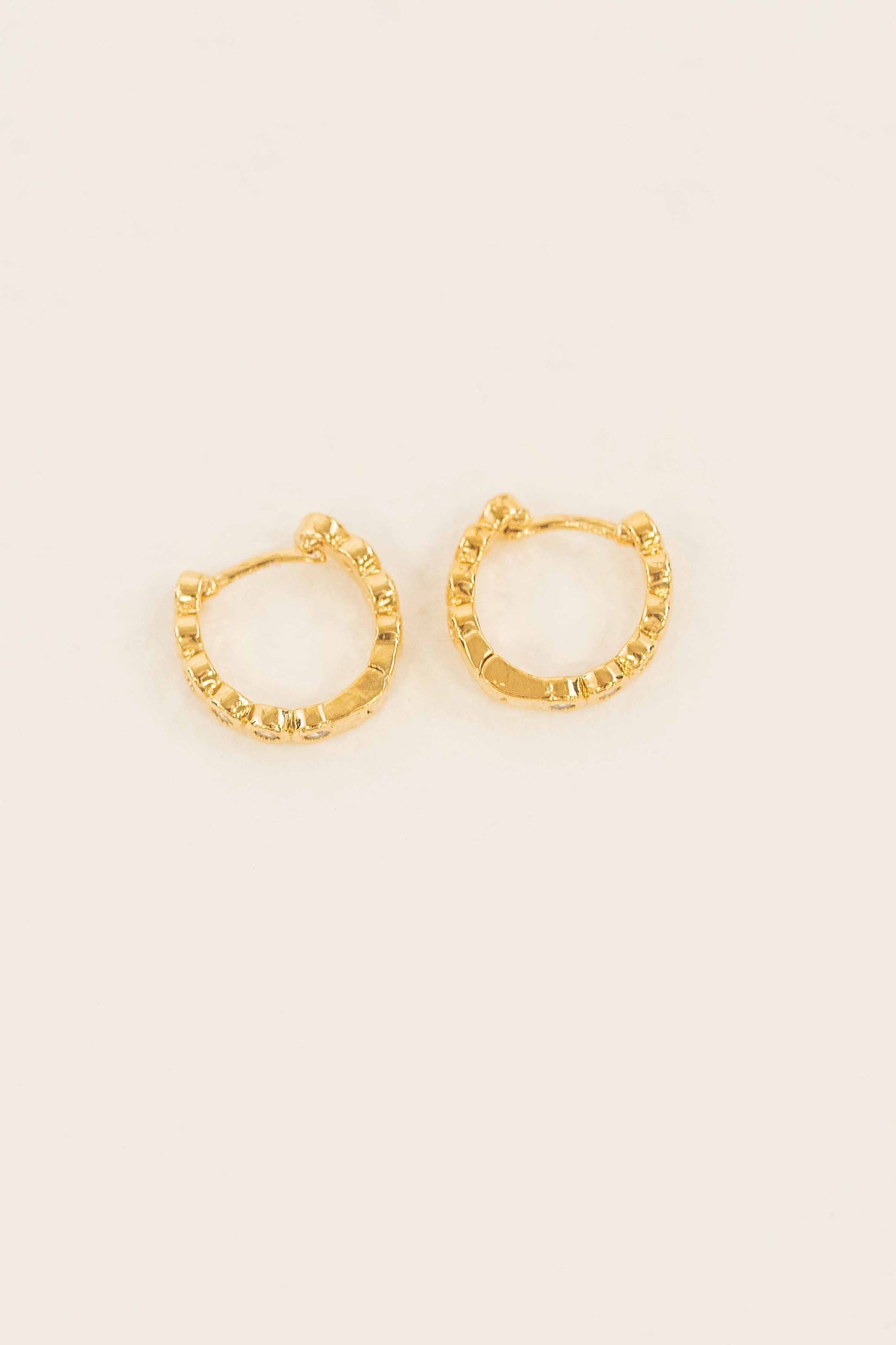 Surreal Huggie Hoop Earrings | Gold