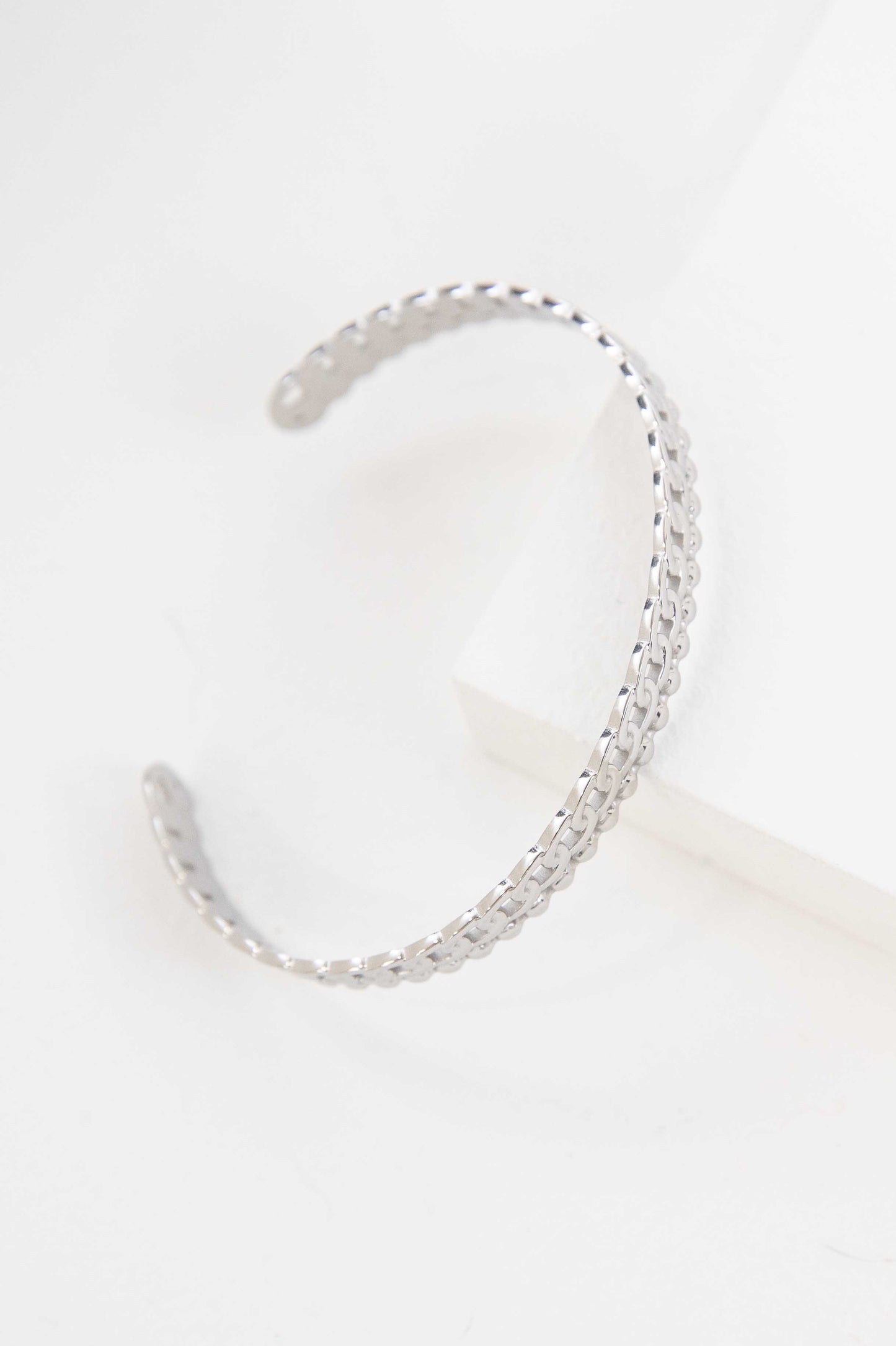 Sequenced Cuff Bracelet | Silver