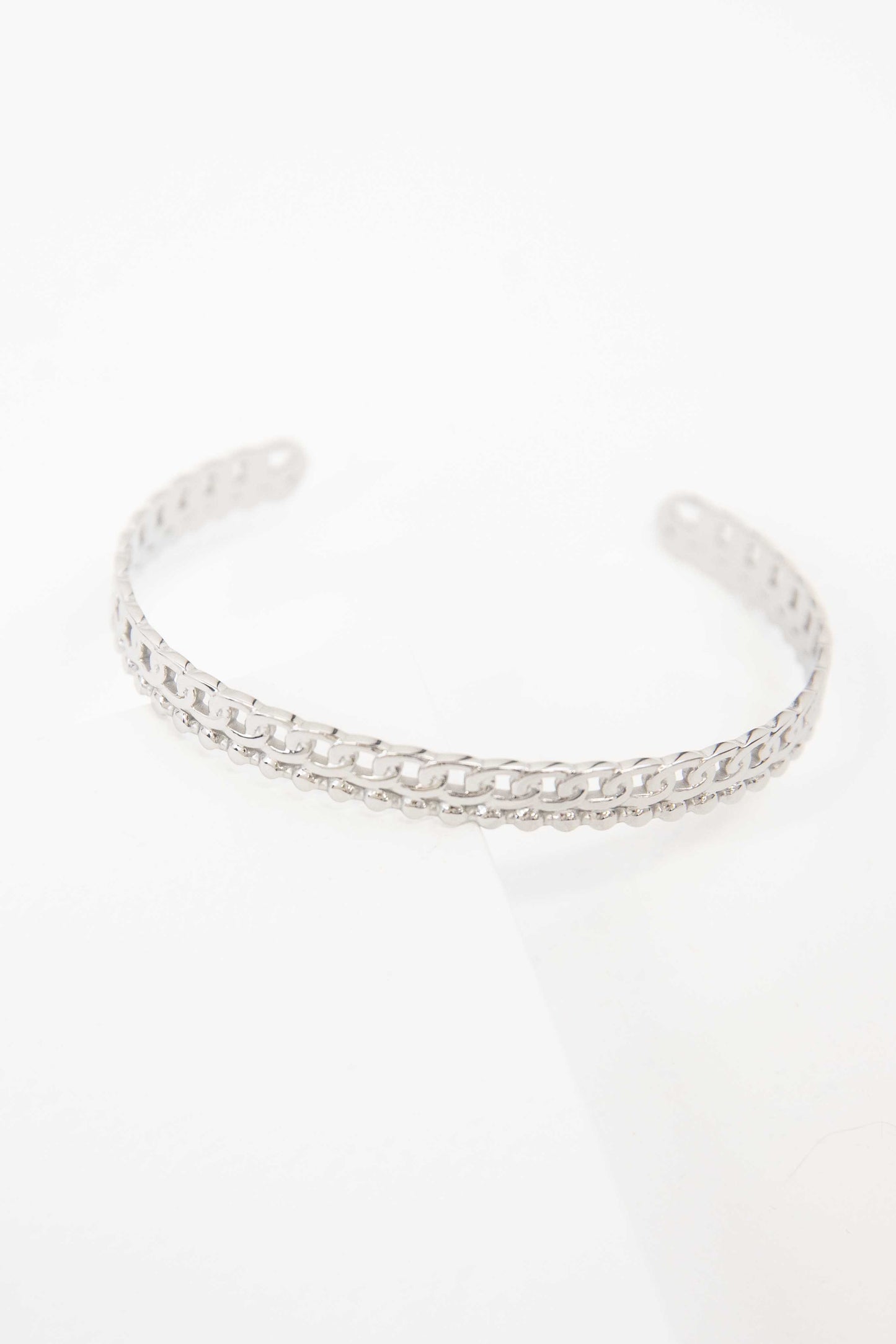 Sequenced Cuff Bracelet | Silver