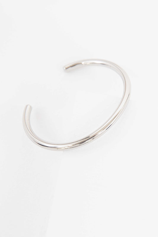 Solid Bar Cuff Bracelet | Silver