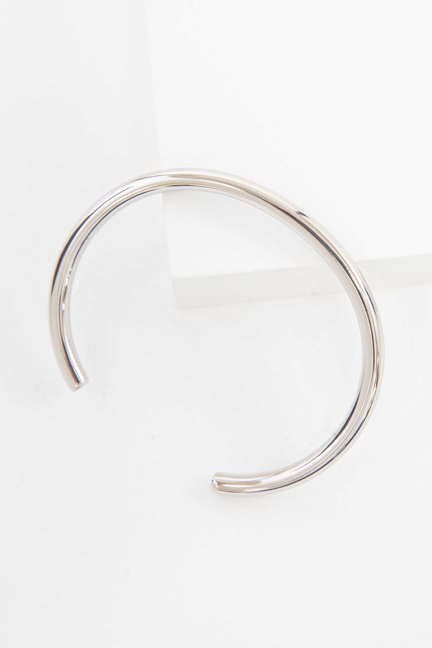 Solid Bar Cuff Bracelet | Silver
