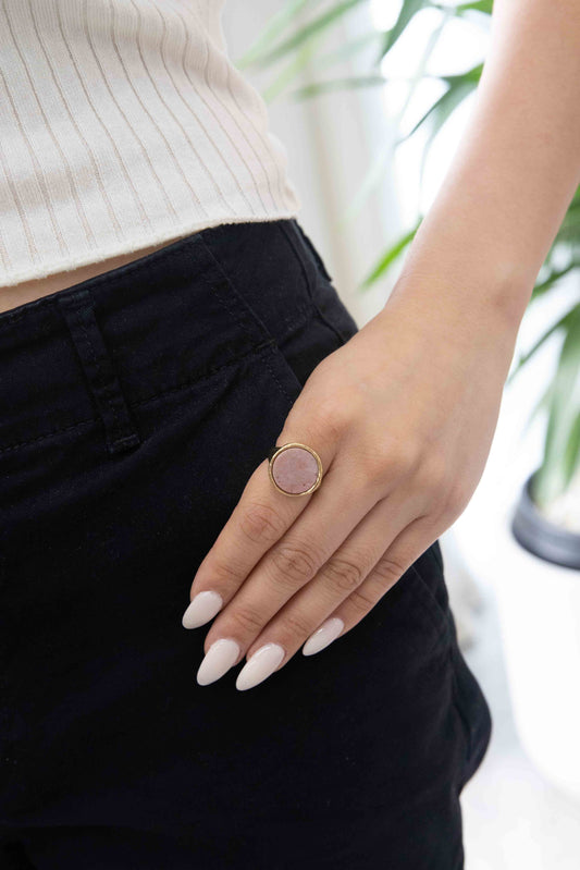 Ambition Stone Ring | Dusty Rose